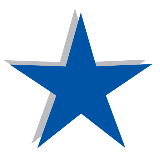 Blue Gradient Star Company Logo - UpLabs